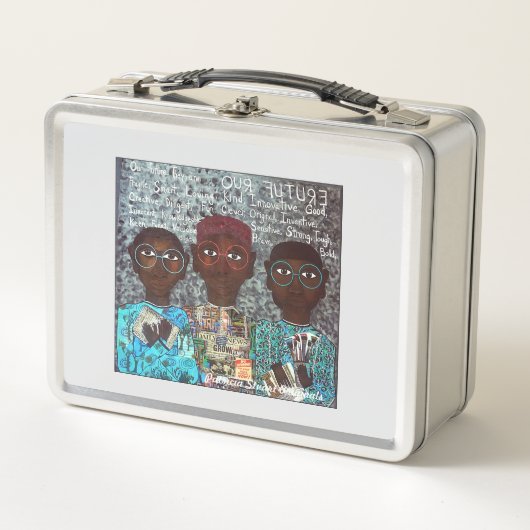 Zwarte Jongens Kunnen Lunchbox (Voorkant)