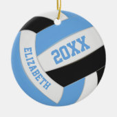 zwarte jongens : volleybal keramisch ornament (Voorkant)