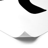 Zwarte judogordel poster (Hoek)