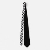 Zwarte Jumbo Stippen Custom Necktie Stropdas (Achterkant)