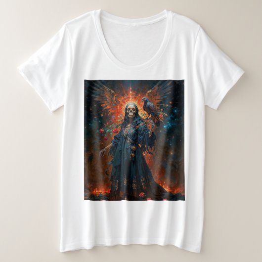 Zwarte Jurk Santa Muerte (Design voorkant)