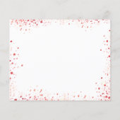 Zwarte jurk witte budget save the date (Achterkant)