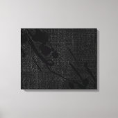 Zwarte jute moderne Abstracte verf Canvas Afdruk (Voorkant)