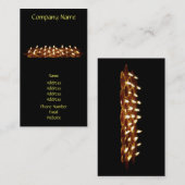 Zwarte kaarsen visitekaartje (Voorkant / Achterkant)