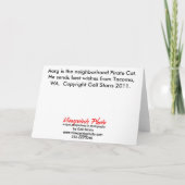 Zwarte Kaart 1 van de Verjaardag van de Kat (Achterkant)