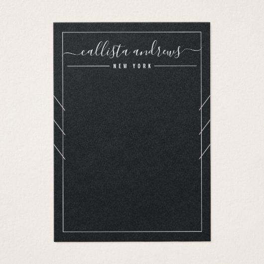 Zwarte Kaart met meerdere Kettingen voor papierkro (Voorkant)