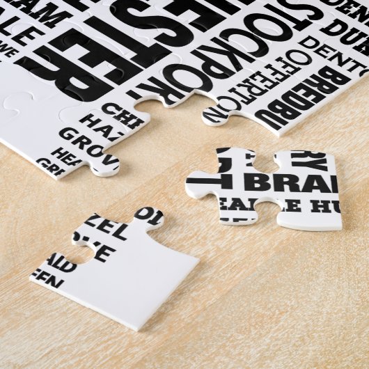 Zwarte kaart van Greater Manchester Legpuzzel (Zijkant)