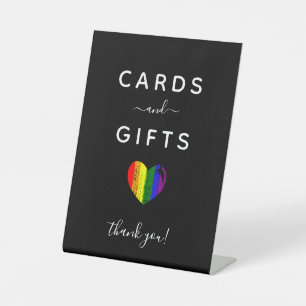 Zwarte Kaarten voor lijndikte en -cadeaus voor sch Reclamebord Met Voetstuk