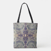 Zwarte kaleidoscoop tote bag (Achterkant)