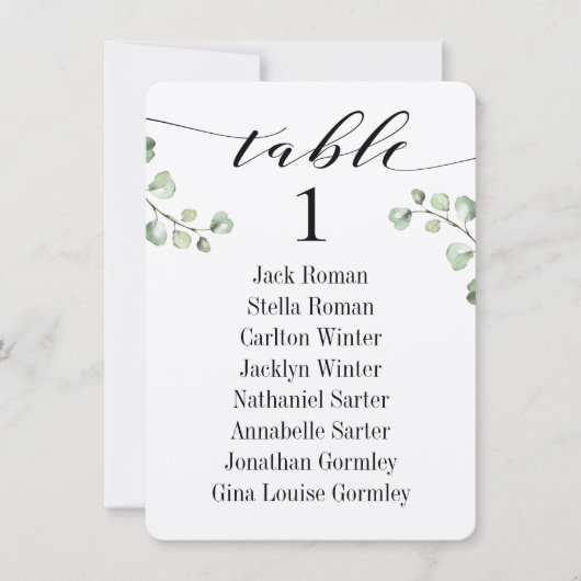 Zwarte Kalligrafie Groen Zitting Grafiek Kaarten 8 (Voorkant)