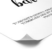 Zwarte kalligrafie-kasbordeken poster (Hoek)