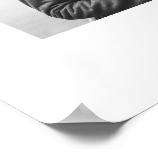 Zwarte  Kalligrafie Wedding Photo Design Poster (Hoek)