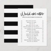 Zwarte kalligrafie zou ze een beetje beter spelen kaart (Voorkant / Achterkant)