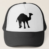 zwarte kameel trucker pet (Voorkant)