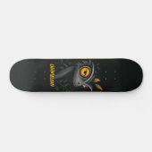 Zwarte kameleon gepersonaliseerd persoonlijk skateboard (Horizontaal)