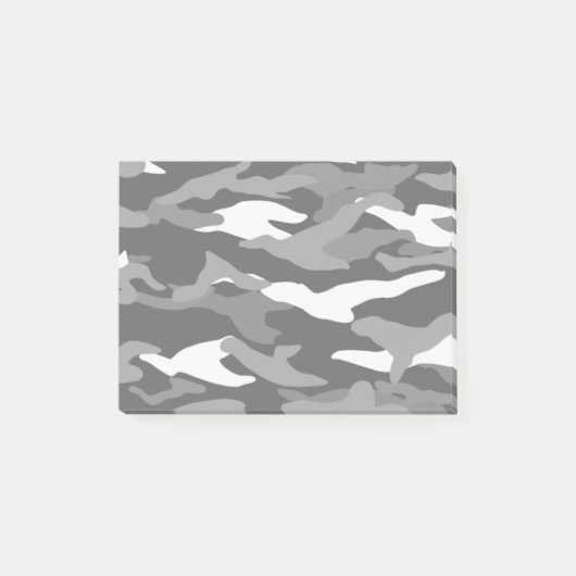 Zwarte kamouflage post-it® notes (Voorkant)