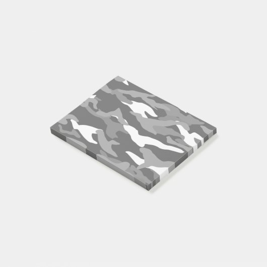Zwarte kamouflage post-it® notes (Schuin)