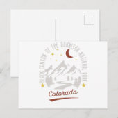 zwarte kanon van het Gunnison National Park Briefkaart (Voorkant / Achterkant)