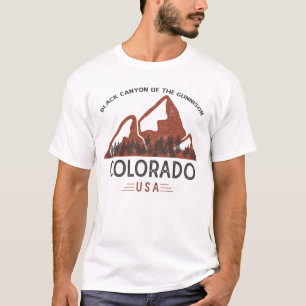 zwarte kanon van het Gunnison National Park T-shirt
