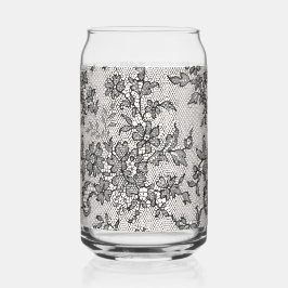 Zwarte Kant Blikvorm Glas