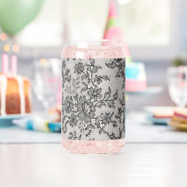 Zwarte Kant Blikvorm Glas