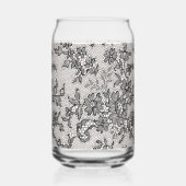 Zwarte Kant Blikvorm Glas (Links)