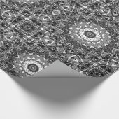 Zwarte kant cadeaupapier (Hoek)