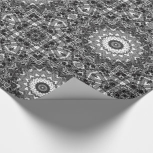 Zwarte kant cadeaupapier