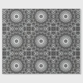 Zwarte kant cadeaupapier (Vlak)