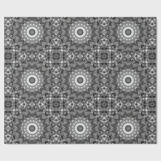 Zwarte kant cadeaupapier (Vlak)