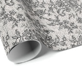 Zwarte kant cadeaupapier (Rol Hoek)