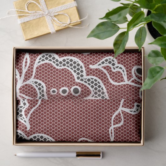  Zwarte Kant decoupage Tissue Paper Tissuepapier (Geschenk)