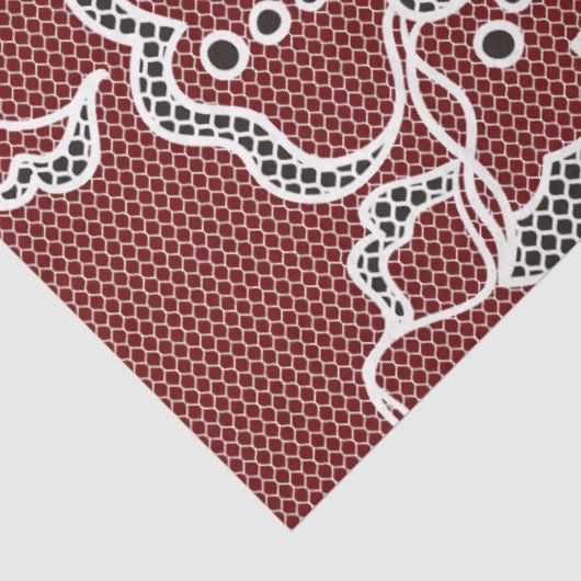  Zwarte Kant decoupage Tissue Paper Tissuepapier (Detail)