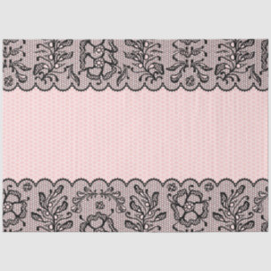  Zwarte Kant decoupage Tissue Paper Tissuepapier