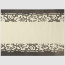  Zwarte Kant decoupage Tissue Paper Tissuepapier