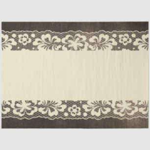  Zwarte Kant decoupage Tissue Paper Tissuepapier