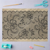  Zwarte Kant decoupage Tissue Paper Tissuepapier (Craft)