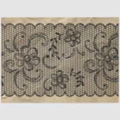  Zwarte Kant decoupage Tissue Paper Tissuepapier (Voorkant)