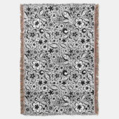 Zwarte kant deken (Voorkant Verticaal)