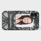 Zwarte kant foto achtergrond Case-Mate iPhone case (Achterkant (horizontaal))