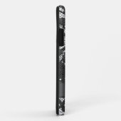 Zwarte kant gepersonaliseerd Case-Mate iPhone case (Achterkant/rechts)