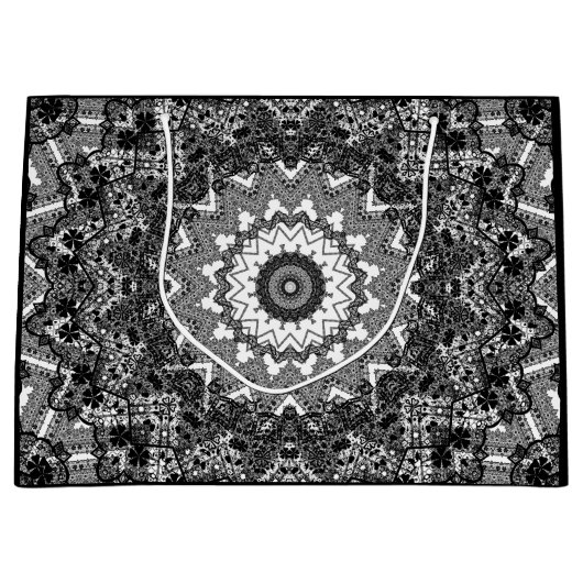 Zwarte kant groot cadeauzakje (Voorkant)