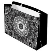 Zwarte kant groot cadeauzakje (Achterkant Gekanteld)