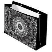 Zwarte kant groot cadeauzakje (Voorkant Gekanteld)