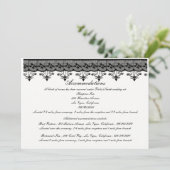 Zwarte Kant Kaarten (Staand voorkant)