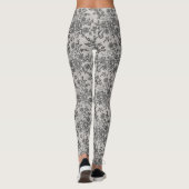 Zwarte kant leggings (Achterkant)