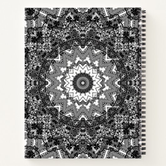 Zwarte kant notitieboek (Achterkant)