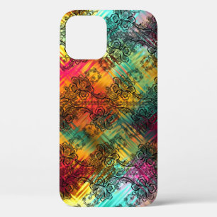 Zwarte kant op regenboogglas Hoesje-poort iPhone d Case-Mate iPhone Case