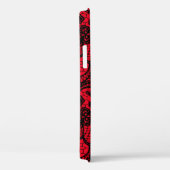 Zwarte kant op rode Hoesje-poort iPhone draagtas Case-Mate iPhone Case (Achterkant / Rechts)