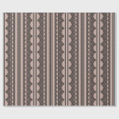 Zwarte kant, openwerk, bruine achtergrond, beige,  cadeaupapier (Vlak)